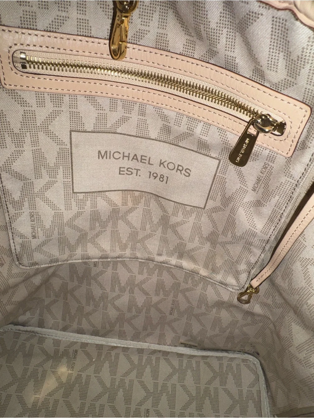 Michael Kors Brown Large Logo Tote